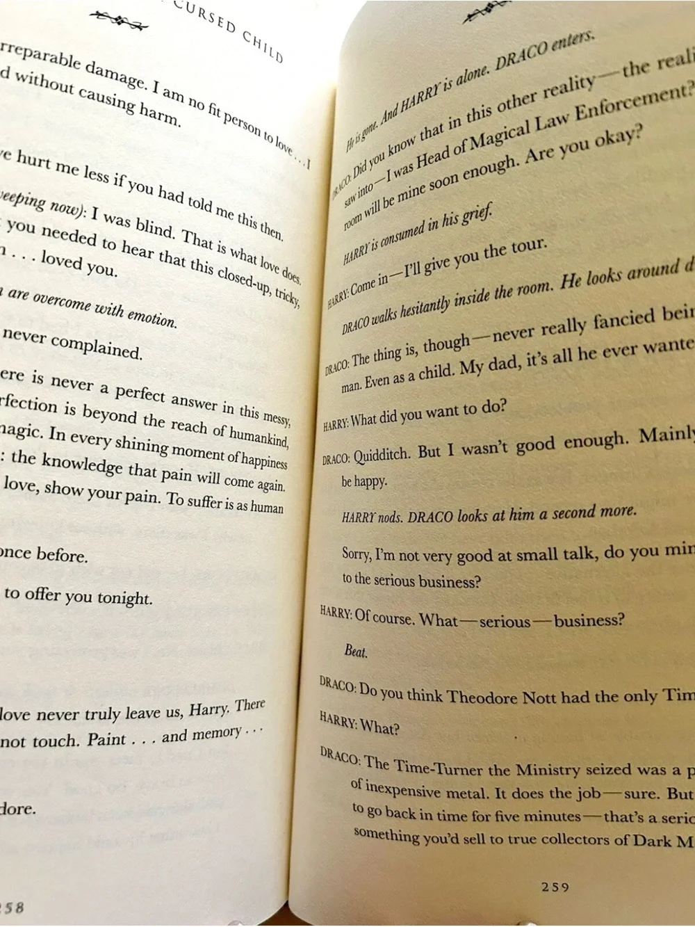 Harry Potter and the Cursed Child – Parts One & Two (2016) Hardcover Script Book
